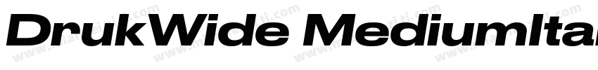 DrukWide MediumItalic字体转换